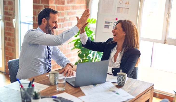 Flow of communication between businesses
